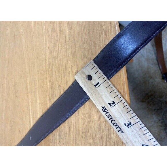 Bordeaux by Custom Leather Mens Brown Split Leather Belt Size 40 Made in Canada - Picture 7 of 11